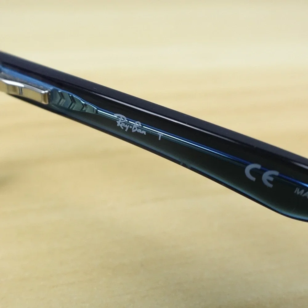 Ray-Ban Kids Eyeglasses Frames RB1555 3667 Blue Rectangle Full Rim 48-16-130